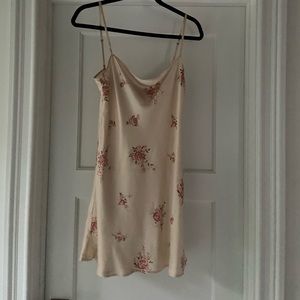 Reformation Floral 100% Silk Slip Dress Size M